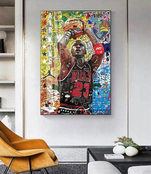 Air King - Michael Jordan canvas