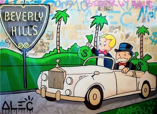Alec Monopoly - Beverly Hills canvas