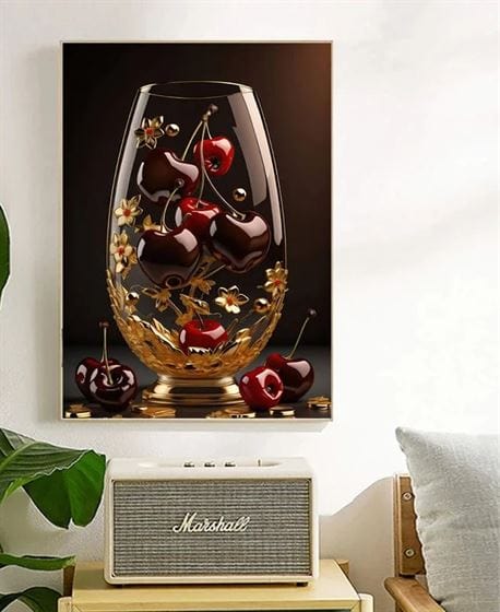 Cherry Glass canvas