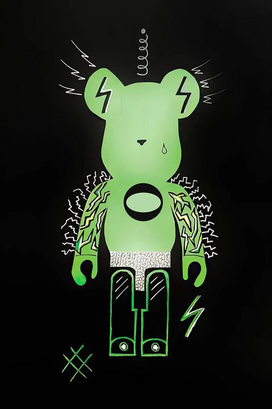 Electric Bearbrick canvas