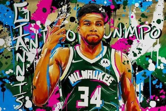 Giannis Antetokounmpo 34 canvas