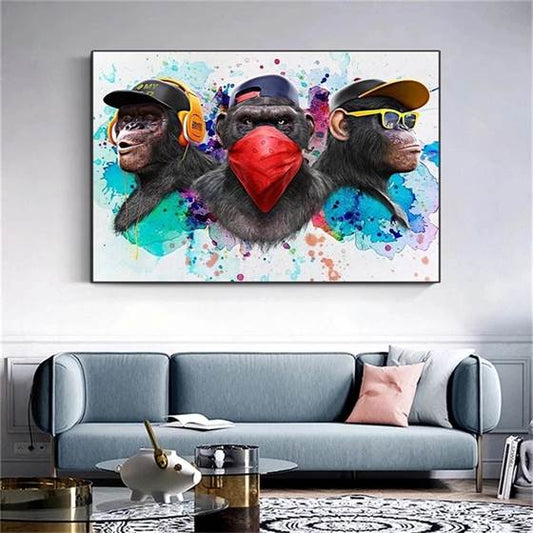 Hip-Hop monkeys canvas