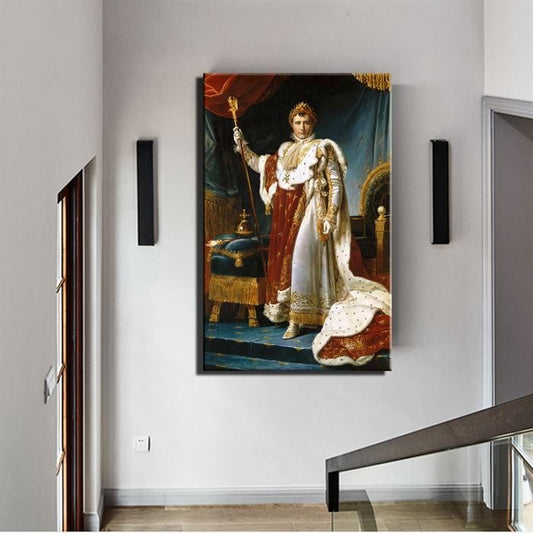 Jean Auguste Dominique Ingres - Napoleon I on His Imperial Throne canvas