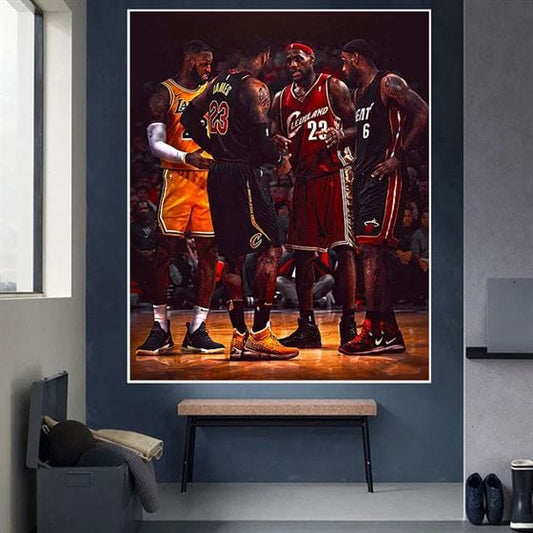 King LeBron James canvas