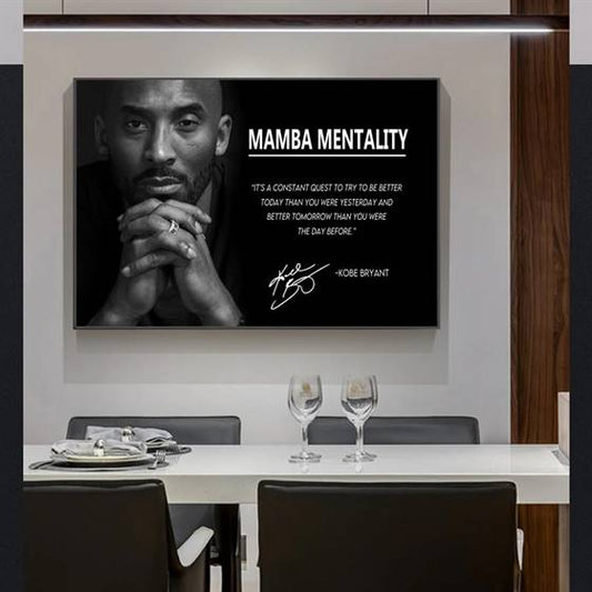 Kobe Bryant - Mamba mentality canvas