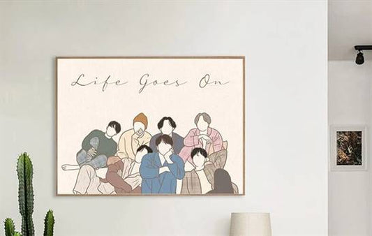Life goes on - BTS canvas