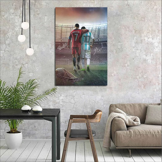 Messi x Ronaldo canvas