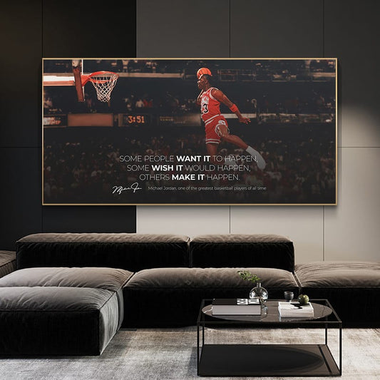 Michael Jordan - Make it happen canvas