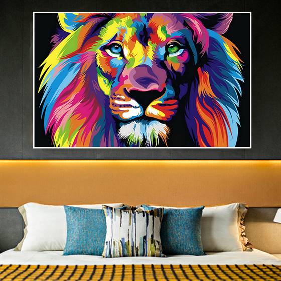 Modern art Lion canvas