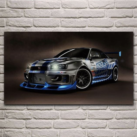 Nissan Skyline GT-R r34 canvas