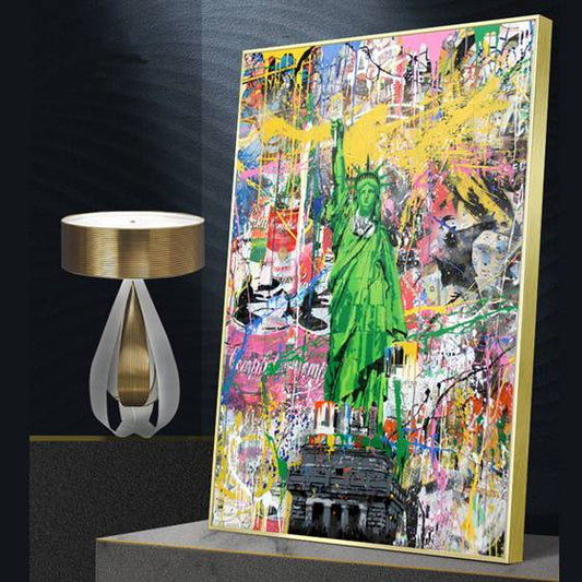 Statue of Liberty graffiti canvas