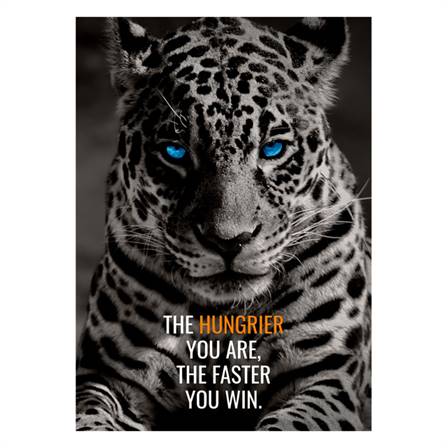 The hungrier you are, the faster you win canvas