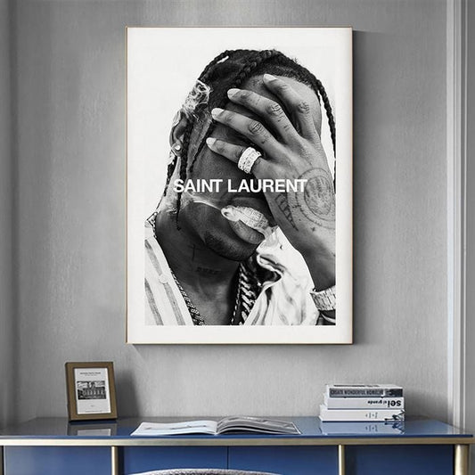 Travis Scott - Saint Laurent canvas