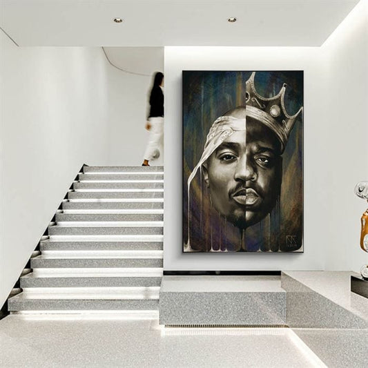 Tupac and Biggie canvas