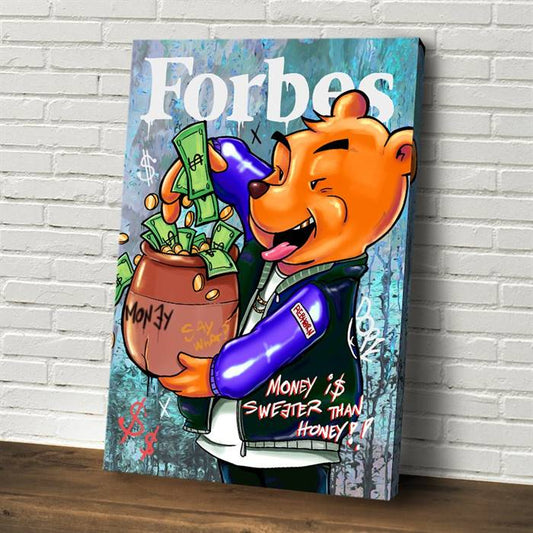 Winnie the Pooh - Forbes (blue) canvas