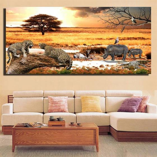 African landscape canvas