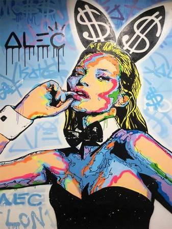 Alec Monopoly - Dollar Bunny canvas