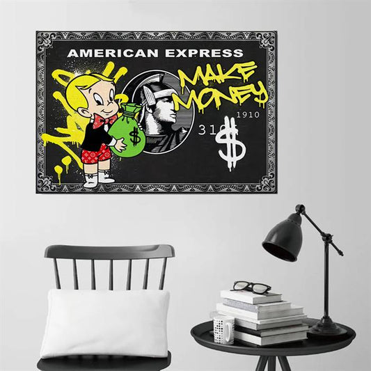 American Express - Make money canvas
