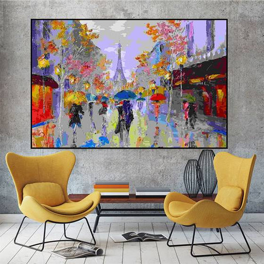 Artistic Paris canvas