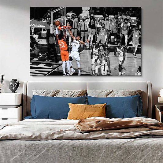 Ayton and Giannis canvas