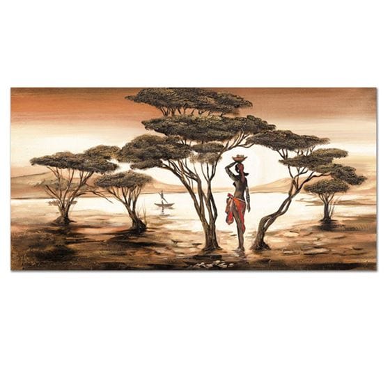 Beautiful African landscape canvas