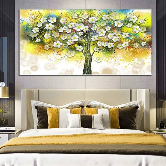 Blossoming tree canvas
