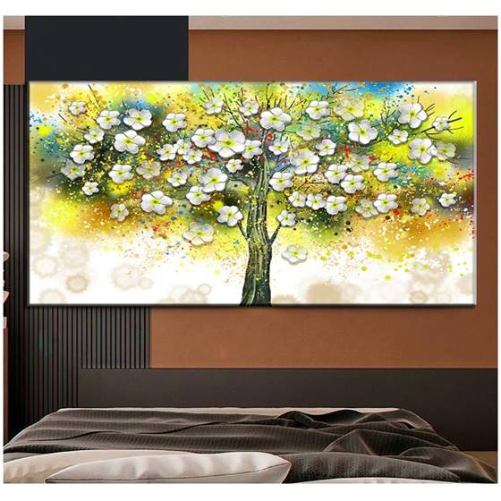 Blossoming tree canvas
