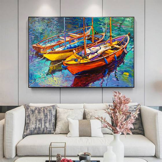 Boats canvas
