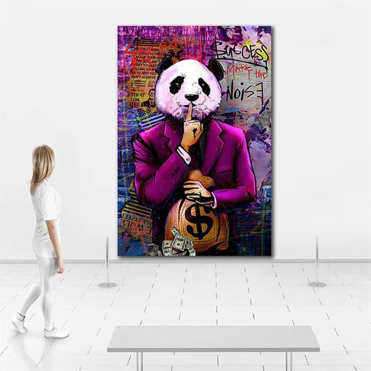 Boss panda canvas