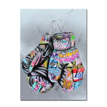 Boxing gloves - graffiti canvas