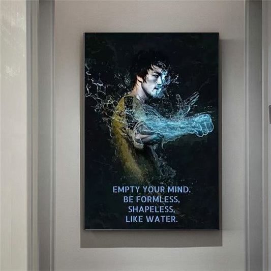 Bruce Lee's quote canvas