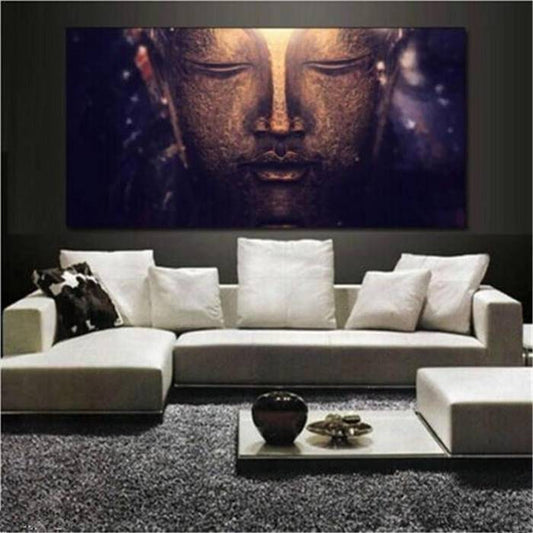 Buddha's face canvas