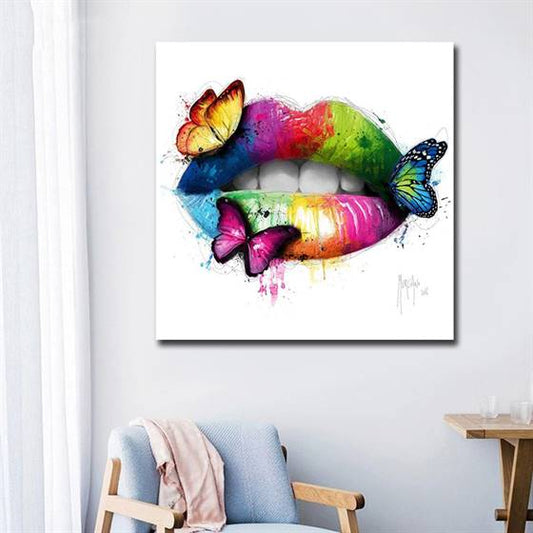 butterflies on my lips canvas