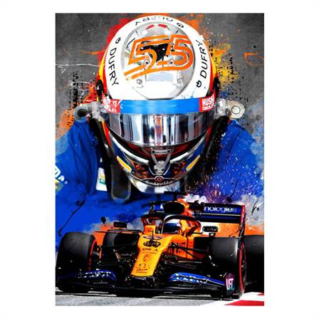 Carlos Sainz Jr. canvas