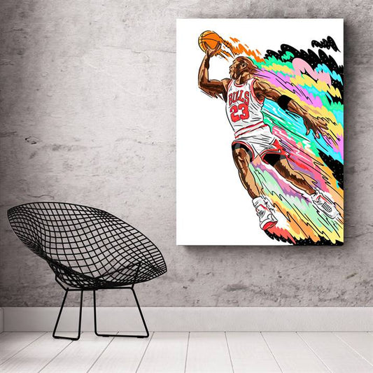 Cartoon MJ23 canvas