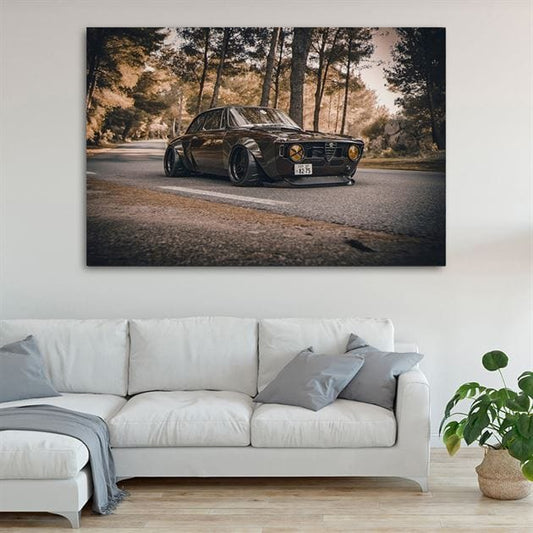 Classic tunning car canvas