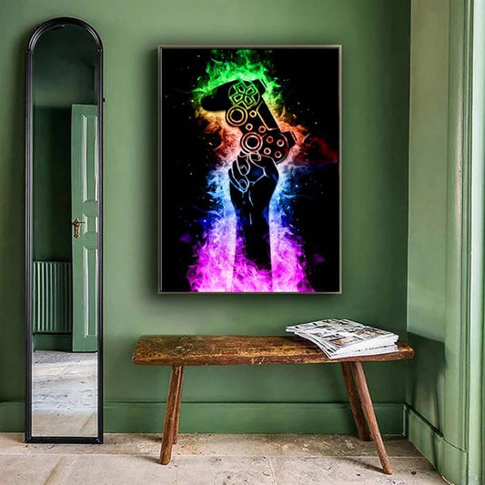 Colorful controller canvas