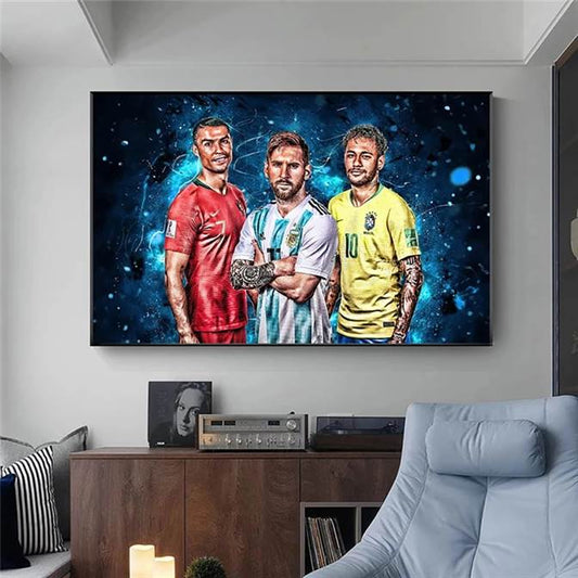 CR7, Neymar, Messi canvas