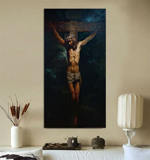 Crucified Jesus Christ canvas