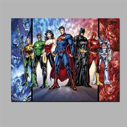 DC Universe heroes canvas