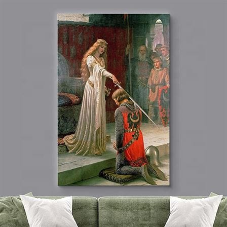 Edmund Leighton - The Accolade canvas