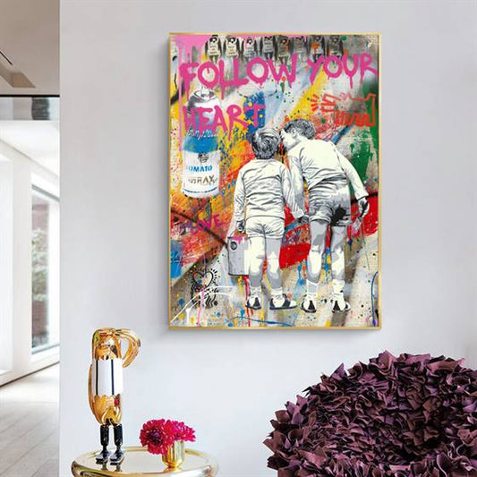 Follow your heart canvas