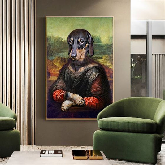 Funny Mona Lisa canvas