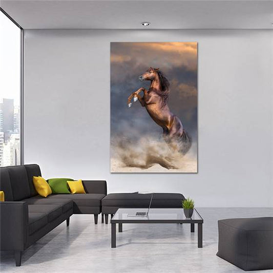 Galloping horse canvas