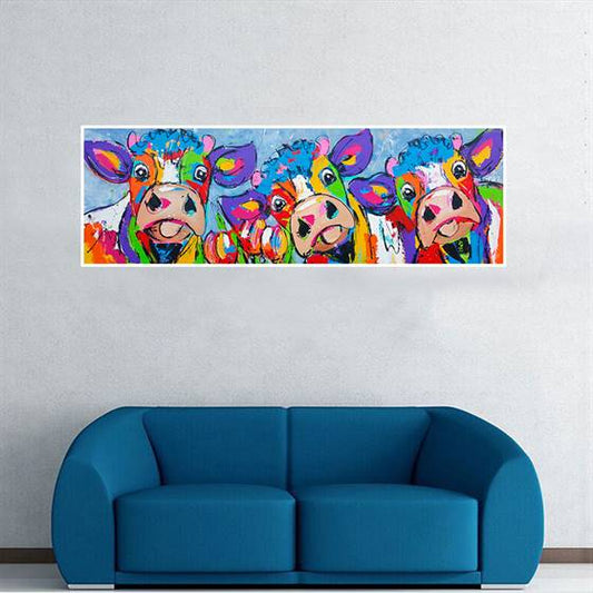 Happy cows canvas