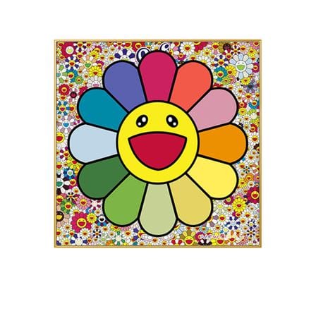Happy flower canvas