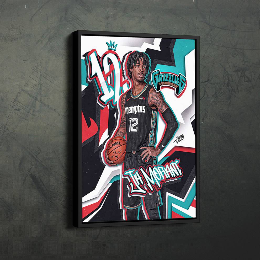 Ja Morant 12 Grizzlies Jersey Logo Typography -  Israel