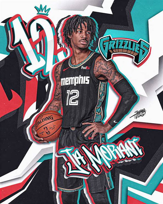 Ja Morant canvas