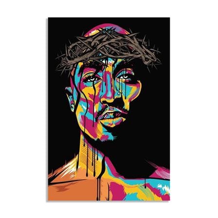Jesus Pac canvas
