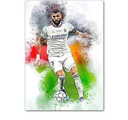 Karim Benzema canvas